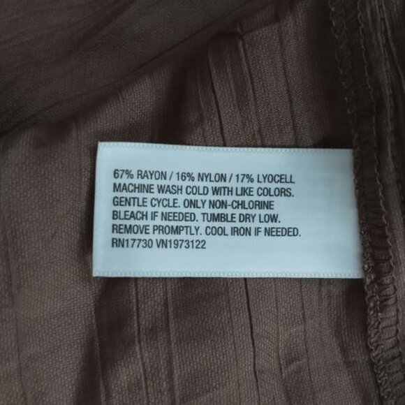 NWT A New Day tan button-down shirt. Size XS - Picture 8 of 9